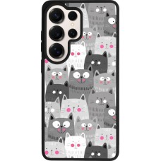 Samsung Galaxy S26 Ultra Case Hülle - Silikon schwarz Katzenschwärme