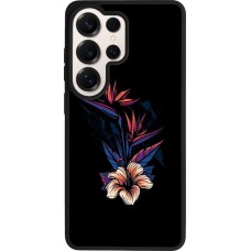 Samsung Galaxy S26 Ultra Case Hülle - Silikon schwarz Dark Flowers