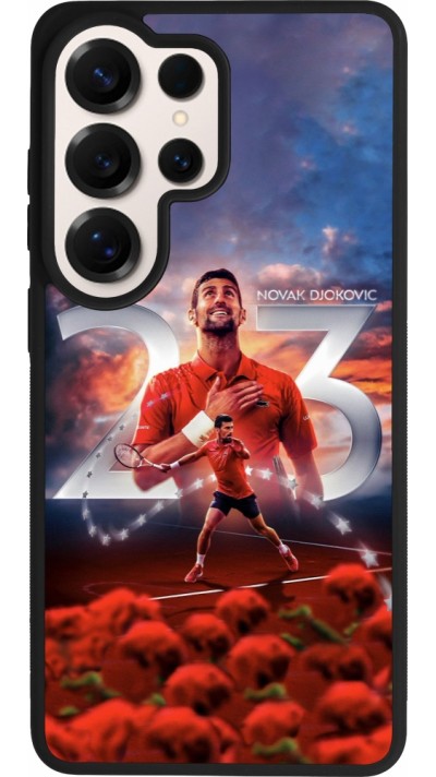 Coque Samsung Galaxy S26 Ultra - Silicone rigide noir Djokovic 23 Grand Slam