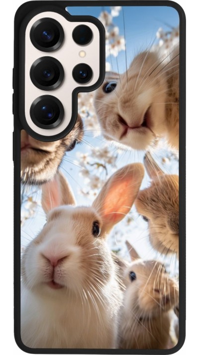 Coque Samsung Galaxy S26 Ultra - Silicone rigide noir Easter 2026 Rabbits