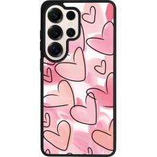 Coque Samsung Galaxy S26 Ultra - Silicone rigide noir Easter 2023 pink hearts