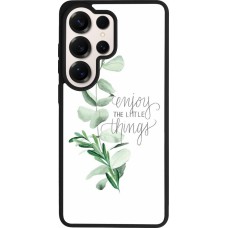 Samsung Galaxy S26 Ultra Case Hülle - Silikon schwarz Enjoy the little things