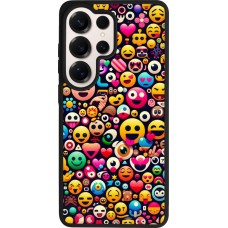 Coque Samsung Galaxy S26 Ultra - Silicone rigide noir Emoji Mix Color
