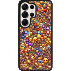 Coque Samsung Galaxy S26 Ultra - Silicone rigide noir Emoji mixed