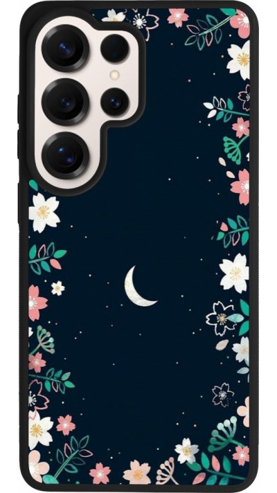 Coque Samsung Galaxy S26 Ultra - Silicone rigide noir Flowers space