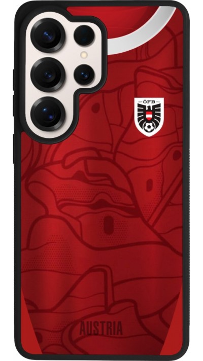 Coque Samsung Galaxy S26 Ultra - Silicone rigide noir Maillot de football Autriche personnalisable