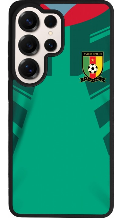Coque Samsung Galaxy S26 Ultra - Silicone rigide noir Maillot de football Cameroun 2022 personnalisable