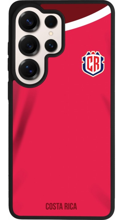 Coque Samsung Galaxy S26 Ultra - Silicone rigide noir Maillot de football Costa Rica 2022 personnalisable
