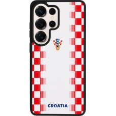 Coque Samsung Galaxy S26 Ultra - Silicone rigide noir Maillot de football Croatie 2026 personnalisable