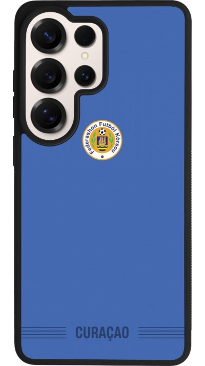 Samsung Galaxy S26 Ultra Case Hülle - Silikon schwarz Curaçao 2026 personalisierbares Fussballtrikot