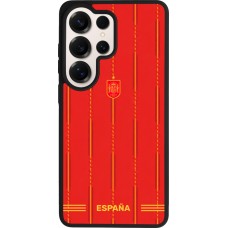 Coque Samsung Galaxy S26 Ultra - Silicone rigide noir Maillot de football Espagne 2026 personnalisable