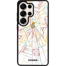 Coque Samsung Galaxy S26 Ultra - Silicone rigide noir Maillot de football Ghana 2026 personnalisable