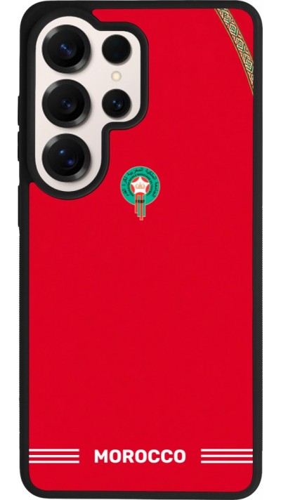 Samsung Galaxy S26 Ultra Case Hülle - Silikon schwarz Marokko 2026 personalisierbares Fussballtrikot