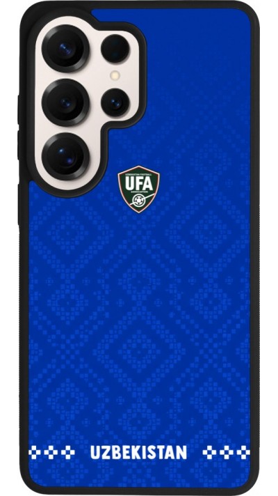 Samsung Galaxy S26 Ultra Case Hülle - Silikon schwarz Usbekistan 2026 personalisierbares Fussballtrikot