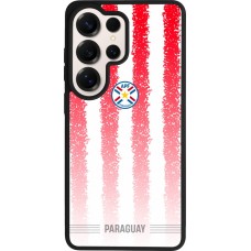 Coque Samsung Galaxy S26 Ultra - Silicone rigide noir Maillot de football Paraguay 2026 personnalisable
