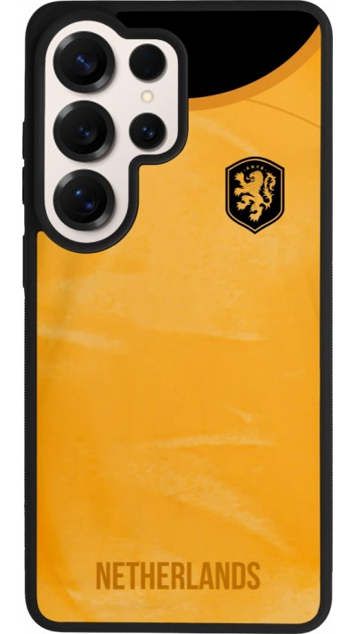 Coque Samsung Galaxy S26 Ultra - Silicone rigide noir Maillot de football Pays-Bas 2022 personnalisable