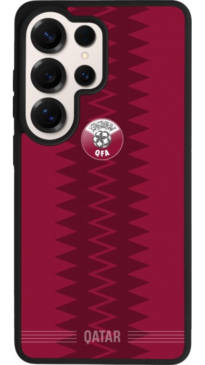 Samsung Galaxy S26 Ultra Case Hülle - Silikon schwarz Qatar 2026 personalisierbares Fussballtrikot