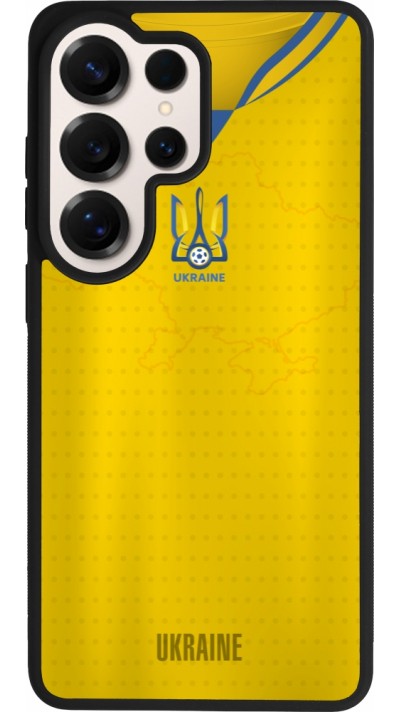 Coque Samsung Galaxy S26 Ultra - Silicone rigide noir Maillot de football Ukraine