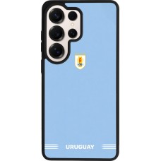 Coque Samsung Galaxy S26 Ultra - Silicone rigide noir Maillot de football Uruguay 2026 personnalisable