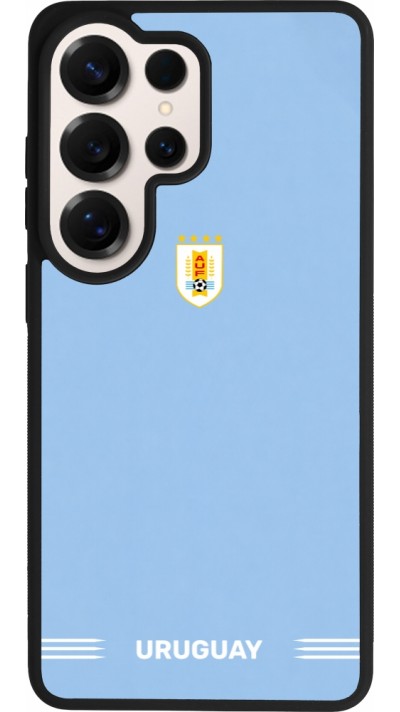 Samsung Galaxy S26 Ultra Case Hülle - Silikon schwarz Uruguay 2026 personalisierbares Fussballtrikot