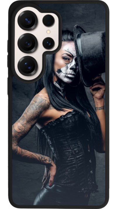 Samsung Galaxy S26 Ultra Case Hülle - Silikon schwarz Halloween 22 Tattooed Girl