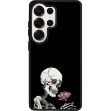 Samsung Galaxy S26 Ultra Case Hülle - Silikon schwarz Halloween 2023 rose and skeleton