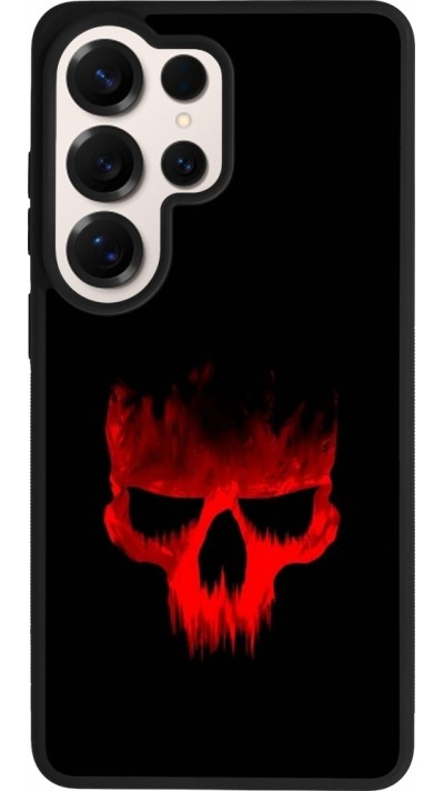 Samsung Galaxy S26 Ultra Case Hülle - Silikon schwarz Halloween 2023 scary skull