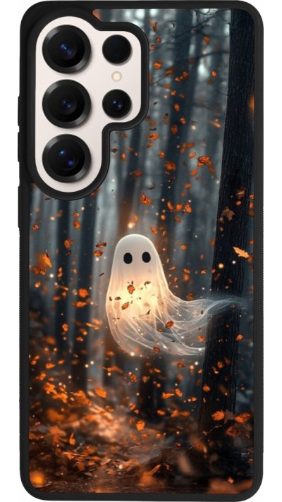 Samsung Galaxy S26 Ultra Case Hülle - Silikon schwarz Halloween 2025 Ghost in the forest