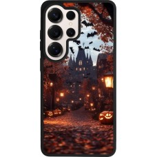 Coque Samsung Galaxy S26 Ultra - Silicone rigide noir Halloween 2025 Haunted house