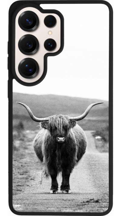 Samsung Galaxy S26 Ultra Case Hülle - Silikon schwarz Highland cattle