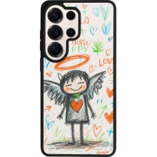 Samsung Galaxy S26 Ultra Case Hülle - Silikon schwarz Little Angel Sketch Love