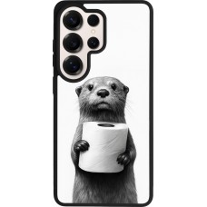 Coque Samsung Galaxy S26 Ultra - Silicone rigide noir Loutre papier de toilette