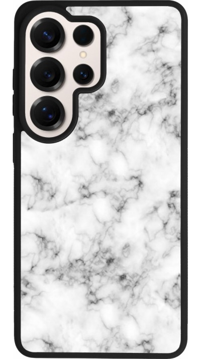 Samsung Galaxy S26 Ultra Case Hülle - Silikon schwarz Marble 01
