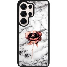 Samsung Galaxy S26 Ultra Case Hülle - Silikon schwarz Marble Rose Gold
