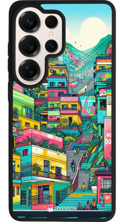 Samsung Galaxy S26 Ultra Case Hülle - Silikon schwarz Medellin Comuna 13 Kunst