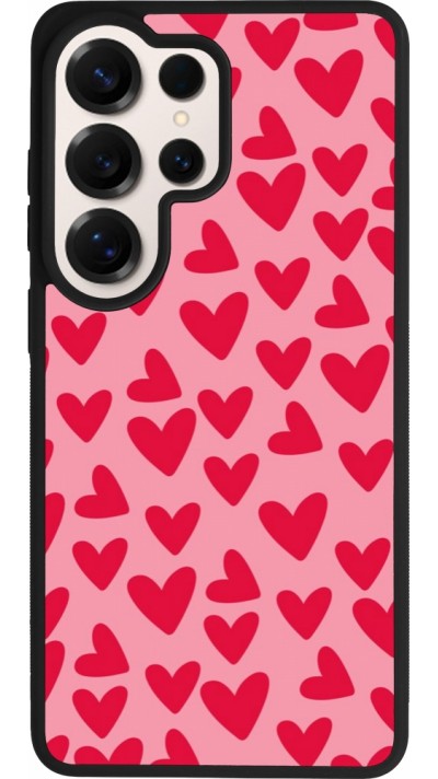 Samsung Galaxy S26 Ultra Case Hülle - Silikon schwarz Mom 2024 kleine Herzen