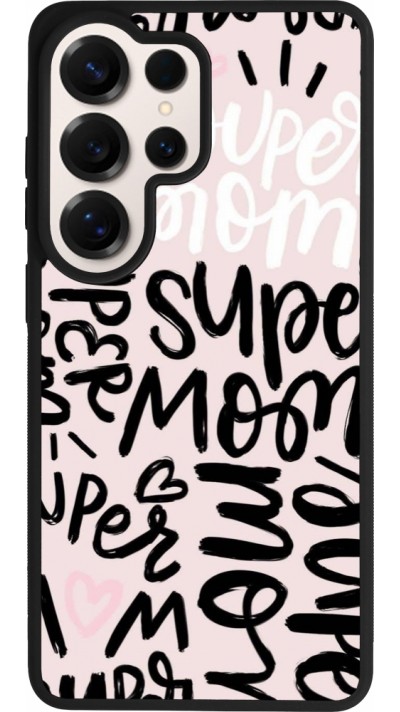 Samsung Galaxy S26 Ultra Case Hülle - Silikon schwarz Mom 2024 Super mom