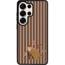 Samsung Galaxy S26 Ultra Case Hülle - Silikon schwarz Monkey with stripes