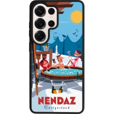 Samsung Galaxy S26 Ultra Case Hülle - Silikon schwarz Nendaz Mountain Jacuzzi