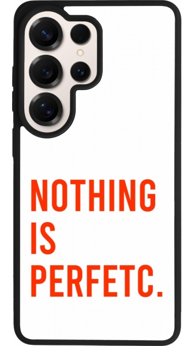 Samsung Galaxy S26 Ultra Case Hülle - Silikon schwarz Nothing is Perfetc