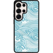 Samsung Galaxy S26 Ultra Case Hülle - Silikon schwarz Ocean Waves