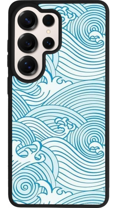 Samsung Galaxy S26 Ultra Case Hülle - Silikon schwarz Ocean Waves