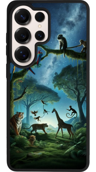 Samsung Galaxy S26 Ultra Case Hülle - Silikon schwarz Paradies der exotischen Tiere