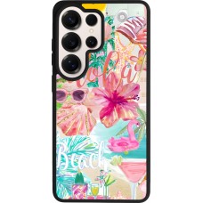 Samsung Galaxy S26 Ultra Case Hülle - Silikon schwarz Preppy Collage Aloha