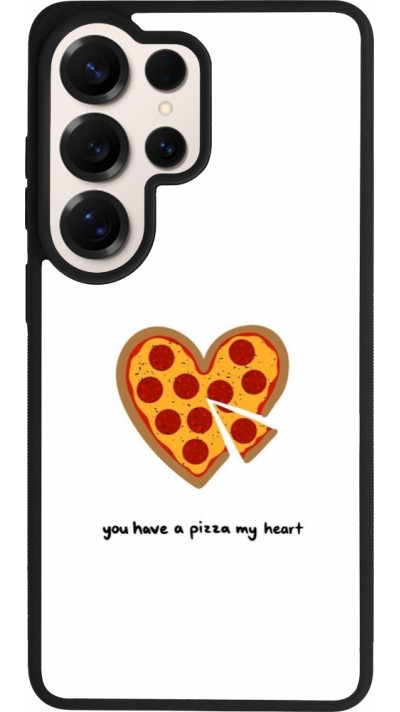 Samsung Galaxy S26 Ultra Case Hülle - Silikon schwarz Saint Valentines Day 26 You have my pizza heart