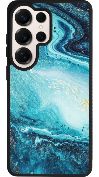 Samsung Galaxy S26 Ultra Case Hülle - Silikon schwarz Sea Foam Blue