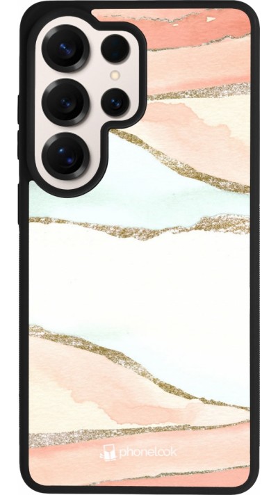 Samsung Galaxy S26 Ultra Case Hülle - Silikon schwarz Shimmering Orange