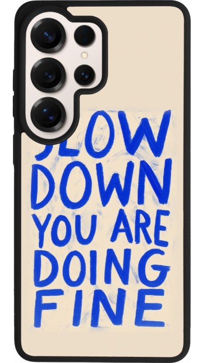 Samsung Galaxy S26 Ultra Case Hülle - Silikon schwarz Slow down 2026