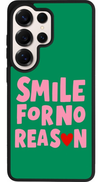 Samsung Galaxy S26 Ultra Case Hülle - Silikon schwarz Smile for no reason 2026