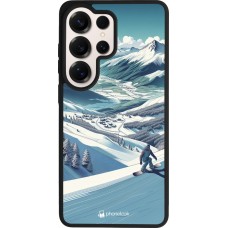 Samsung Galaxy S26 Ultra Case Hülle - Silikon schwarz Snowboarder Berg